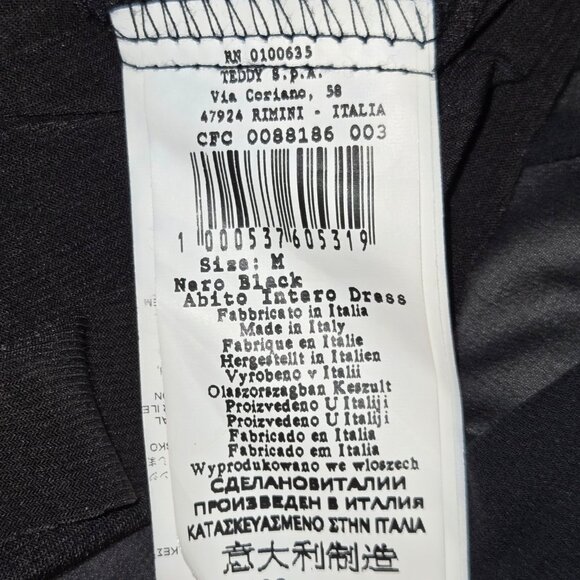 Rinascimento Boho Style Dress with Bell Sleeves Black, size M NWT - Picture 14 of 16